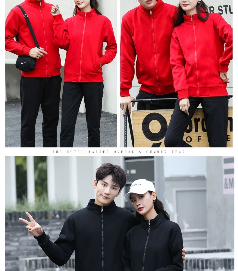 卫衣定制diy衣服定做校班服团体长袖加绒外套刺绣工作服印字logo(图12)