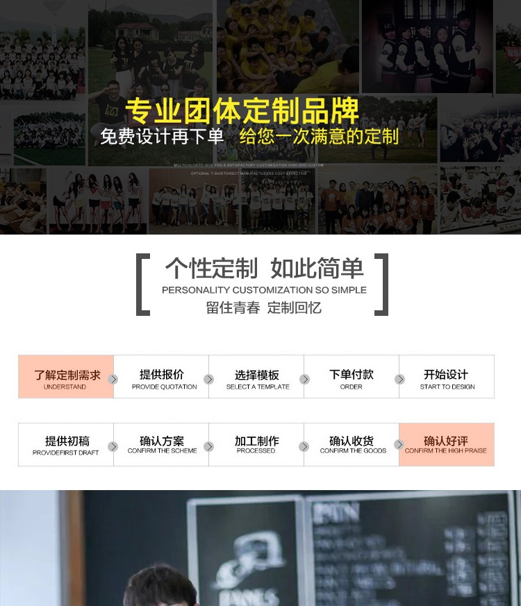 秋冬新款大中电器长袖工装永乐工作服卫衣定制拉链外套印字印logo(图1)