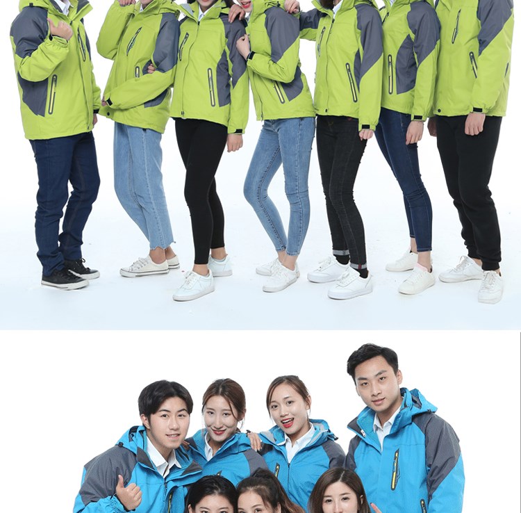 冲锋衣定制团体企业工作服男登山服旅游女防风防水保暖印logo刺绣(图22)