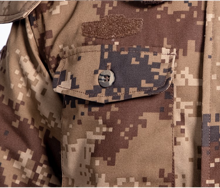 配发正品荒漠大衣迷彩作训大衣棉大衣加厚军大衣防寒保安棉服棉袄(图5)