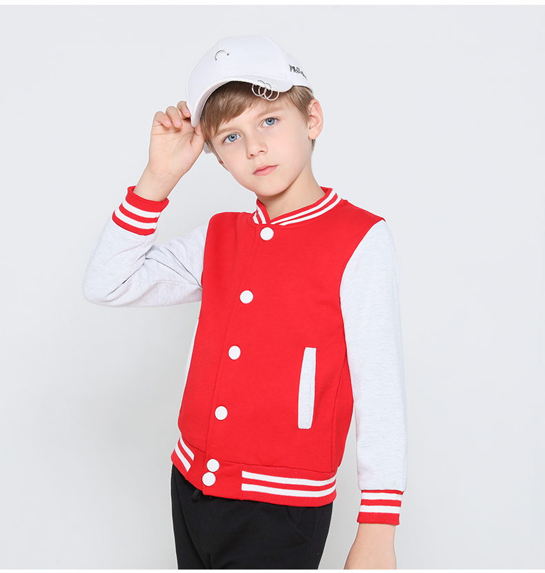 学生班服卫衣印字LOGO定制幼儿园团体服儿童外套棒球服会服订制(图9)