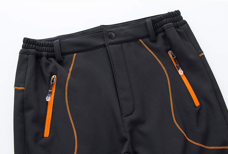 冲锋裤男加绒加厚防水防寒冬季户外宽松大码弹力小脚迷彩冲锋裤女(图11)