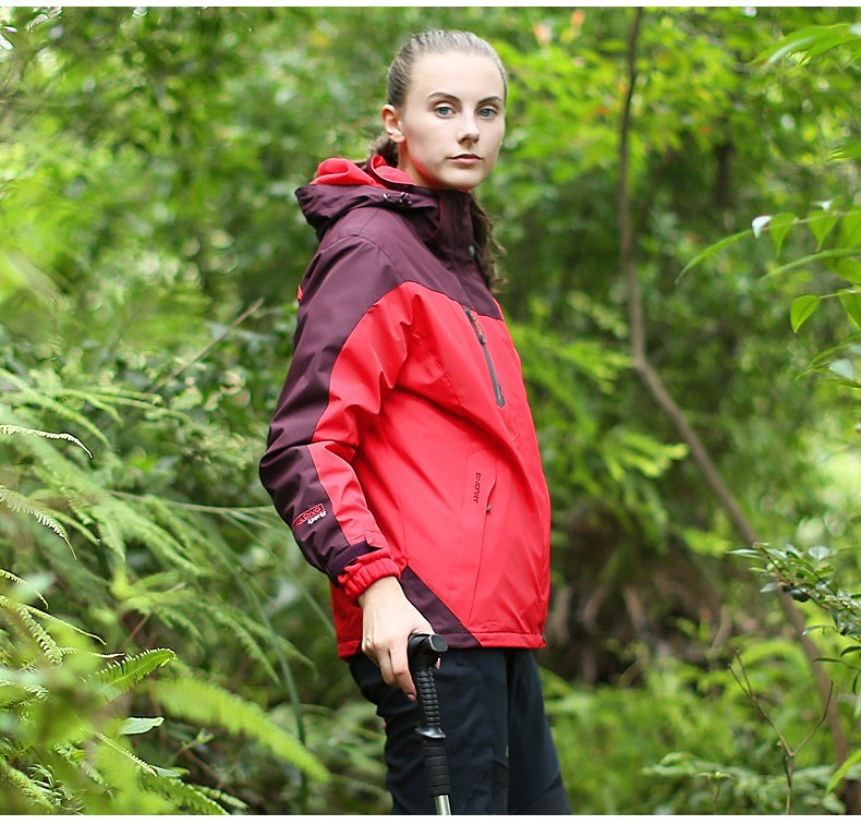 冲锋衣男三合一可拆卸加厚女连锁商超团体定制印logo字刺绣工作服(图8)