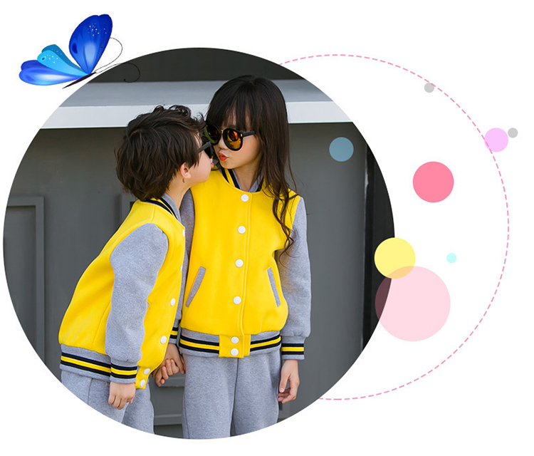 定制幼儿园亲子装2019冬季园服棒球服班服一家三口秋装团体服套装(图19)