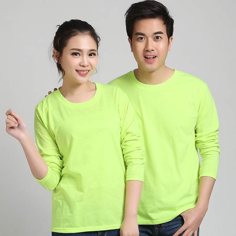 长袖广告衫定制工作服T恤同学会圆领纯棉polo衫印字logo文化衫(图30)