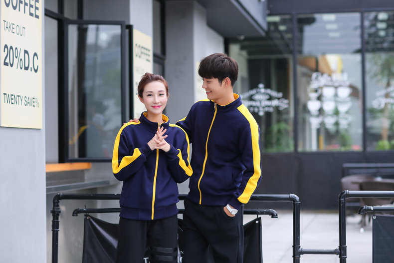 秋冬装快餐火锅店服务员工作服长袖卫衣定制超市工装加厚外套印字(图35)