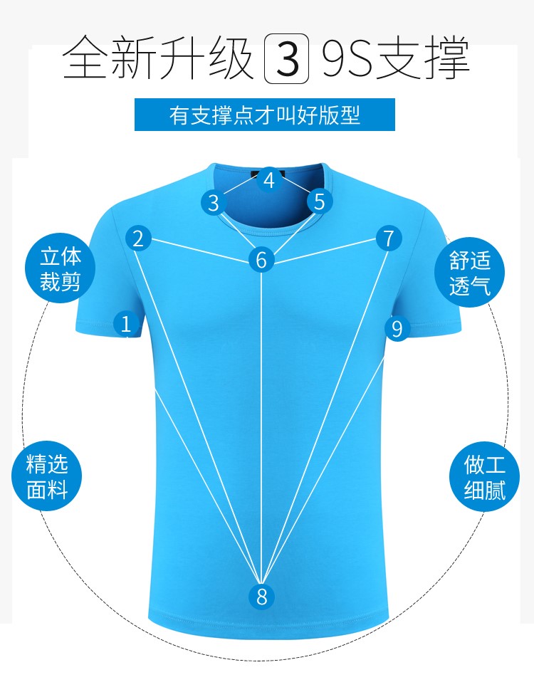 定制t恤班服毕业广告衫定做diy衣服同学聚会印字logo短袖纯棉工服(图6)