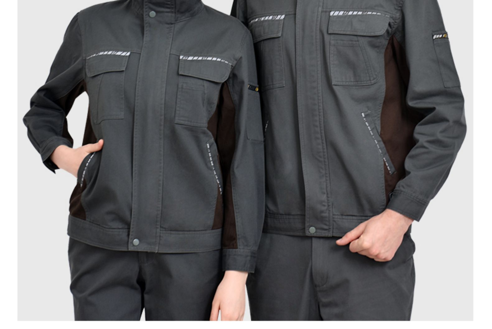 纯棉秋冬季长袖工作服套装男士维修汽修服全棉电焊防烫阻燃劳保服(图27)