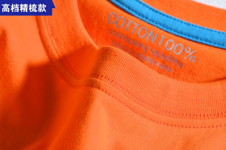 广告衫定制t恤纯棉白色班服同学聚会短袖文化衫diy工作服印字logo(图7)