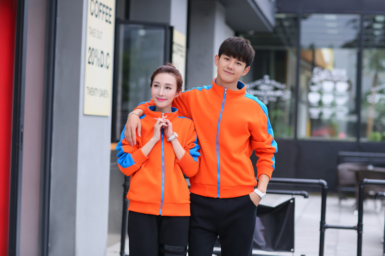 秋冬装快餐火锅店服务员工作服长袖卫衣定制超市工装加厚外套印字(图22)