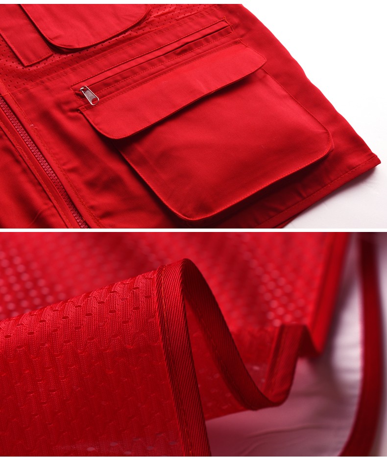 反光马甲安全服骑手施工快递员夏季网眼工作服多口袋背心工装服(图11)