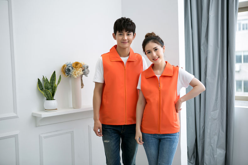 超市商场男女销售员印字工作服马甲志愿者婚庆公司马甲定制logo(图12)