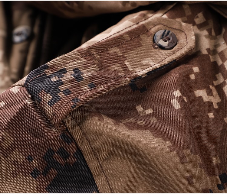 配发正品荒漠大衣迷彩作训大衣棉大衣加厚军大衣防寒保安棉服棉袄(图12)