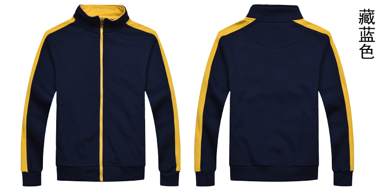 秋冬装快餐火锅店服务员工作服长袖卫衣定制超市工装加厚外套印字(图6)