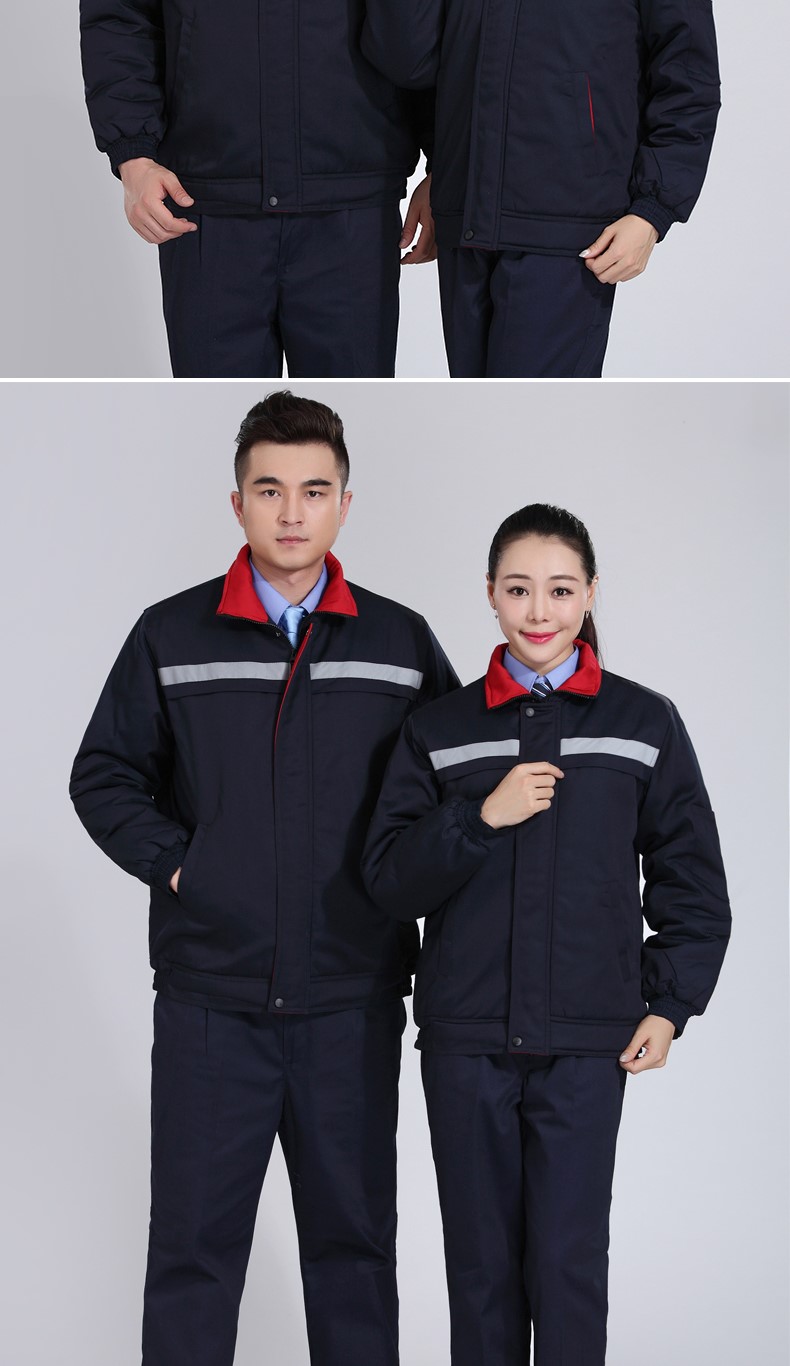 冬季工作服棉服男 加厚工作服棉衣工程汽修劳保服棉袄环卫棉大衣(图9)