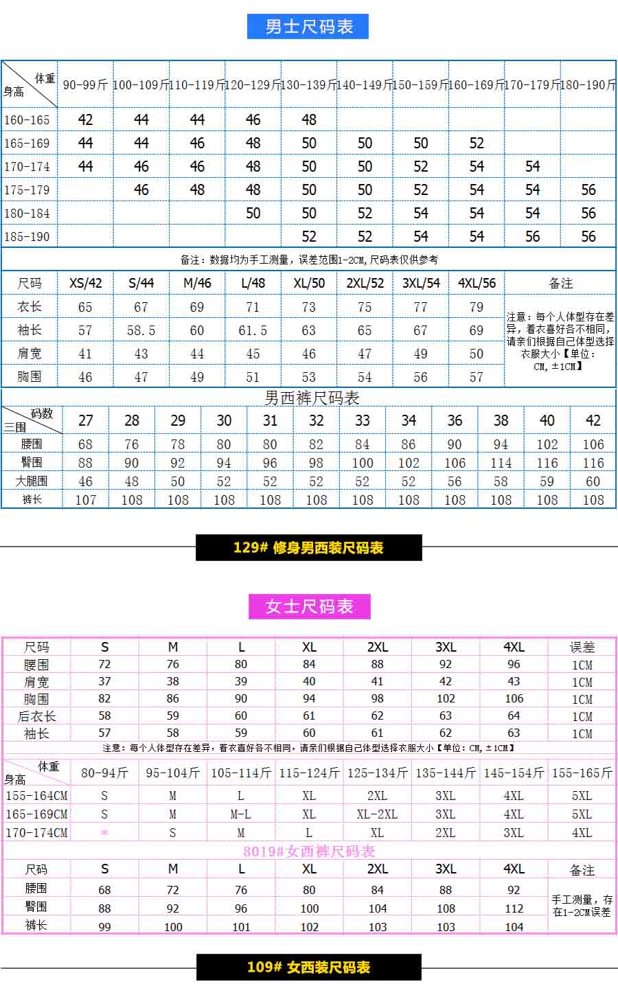 宝蓝色158#男女款西装(图4)