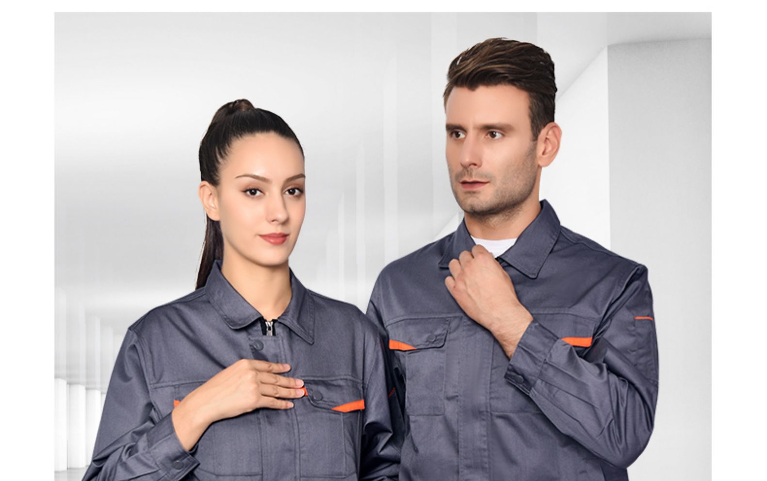 长袖工作服套装男士工地工厂车间加厚耐磨劳保服汽修定制工装(图14)