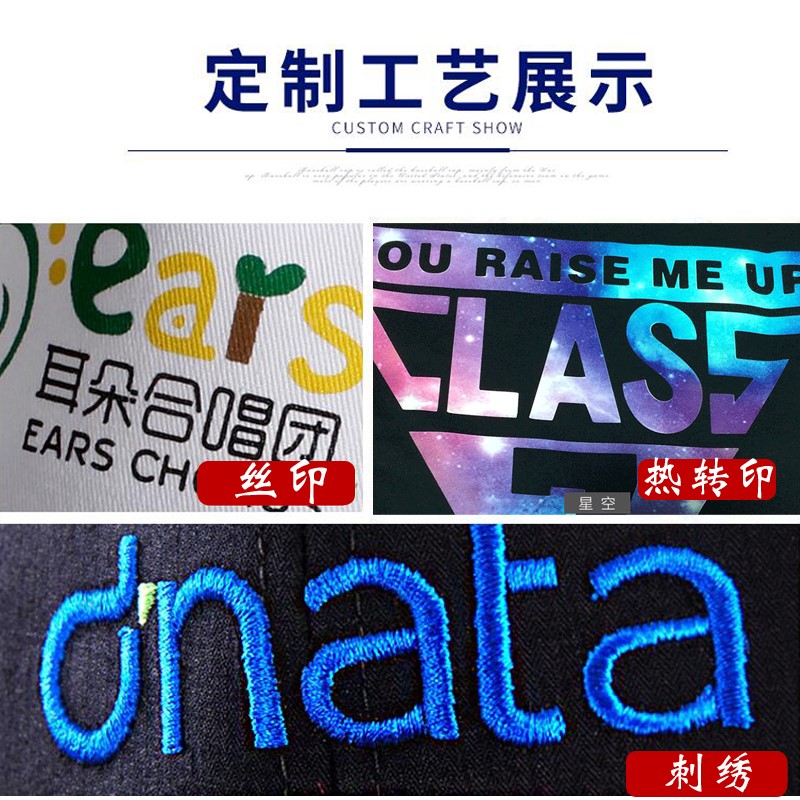广告衫定制t恤纯棉白色班服同学聚会短袖文化衫diy工作服印字logo(图19)