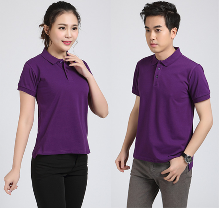 定制POLO衫广告文化衫定做短袖工作服班服翻领T恤印字LOGO团体服(图9)