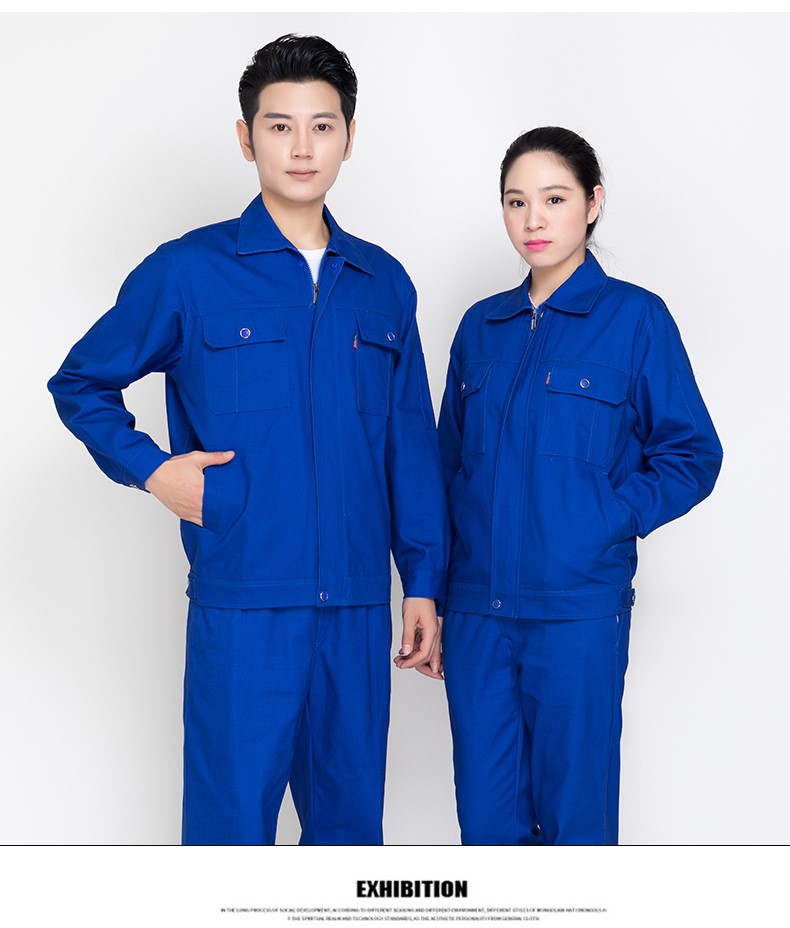 秋冬季纯棉工作服套装男电焊工厂车间维修汽修服劳保服定制上衣(图12)