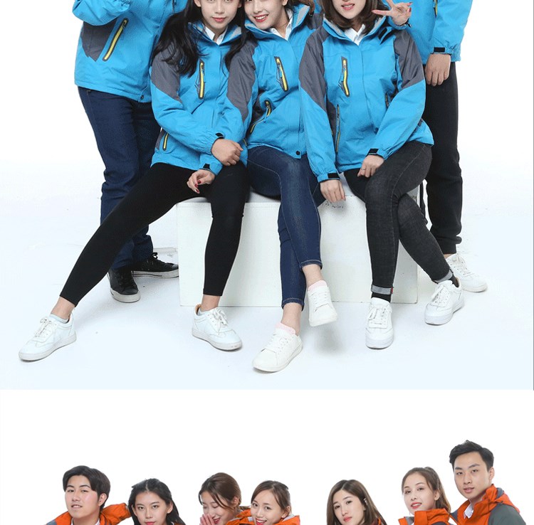 冲锋衣定制团体企业工作服男登山服旅游女防风防水保暖印logo刺绣(图23)