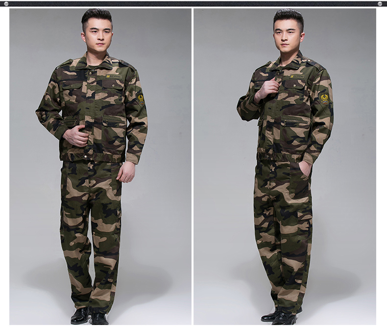 迷彩服套装男夏季户外作训服学生军训服军装工作服军迷服装(图41)