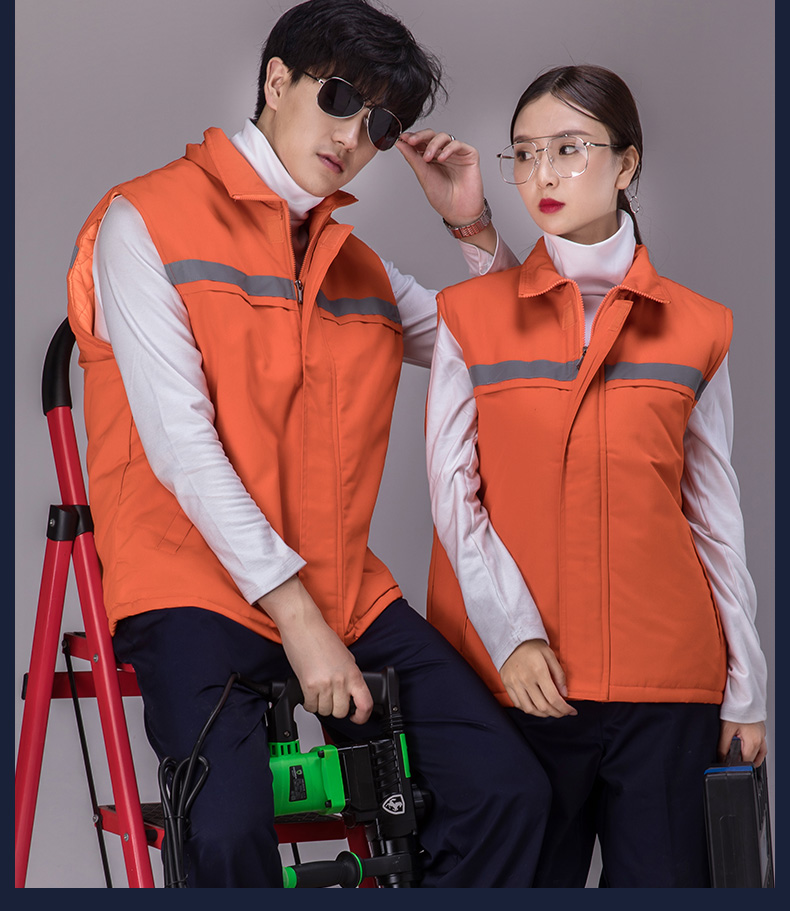 工作服马甲环卫马甲铁路公路马甲反光条马甲_背心工装马定制(图14)