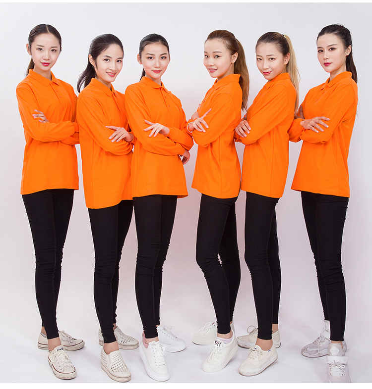 翻领polo衫长袖定制t恤印字logo订制刺绣工作服广告文化衫diy衣服(图22)