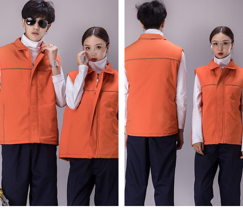 广告马甲工作服马甲摄影背心汽车美容秋冬棉工程马甲定制印LOGO(图12)