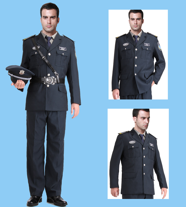 保安制服春秋装套装新式保安服酒店学校工作服保安西服春季保安服(图6)