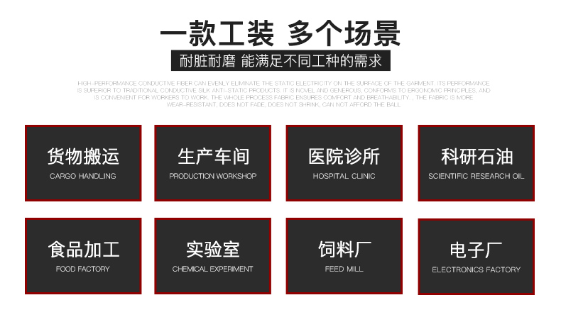 牛仔工作服套装男 春秋纯棉工厂车间防静电电工焊加厚劳保服(图8)