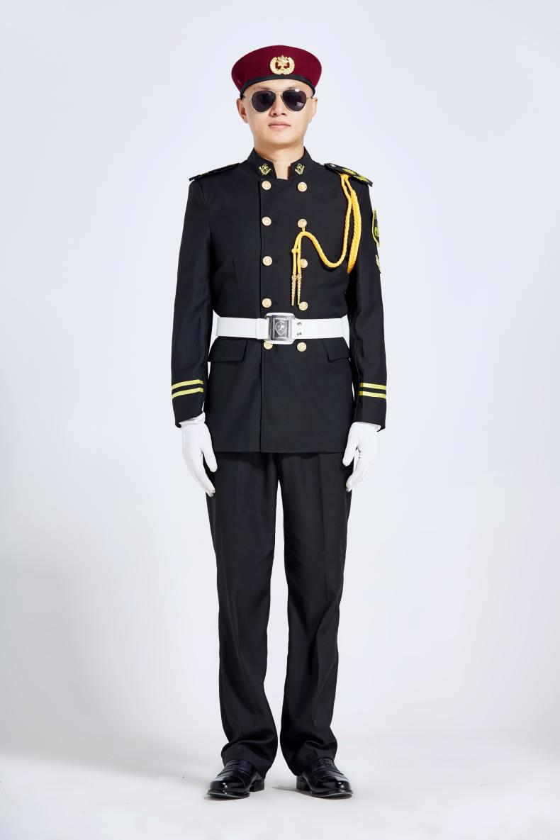 1577107085913983.jpg 新款春秋立领保安服形象岗礼宾服物业售楼部房产制服工作服套装男(图14)