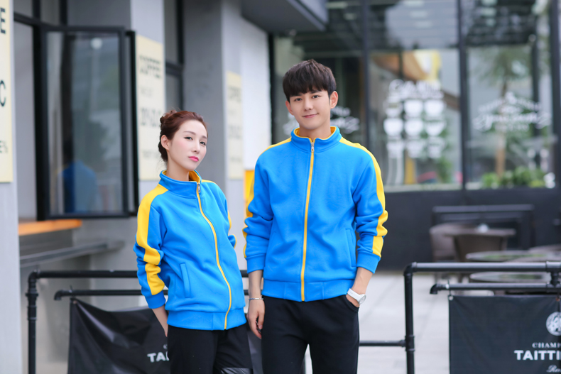 秋冬装快餐火锅店服务员工作服长袖卫衣定制超市工装加厚外套印字(图28)