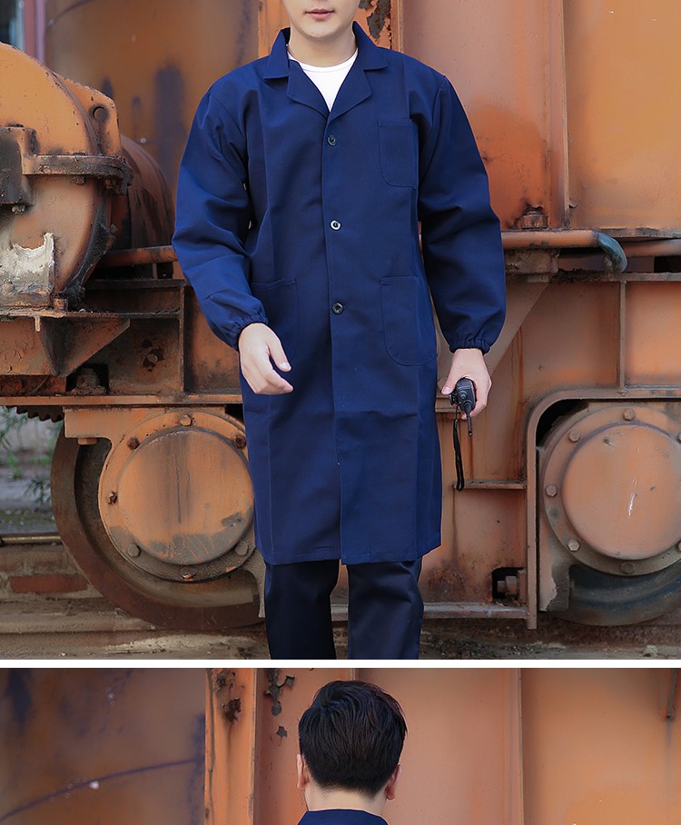 工作服大褂男女春秋长款搬运仓库劳保服蓝大褂上衣企业定制印绣字(图11)
