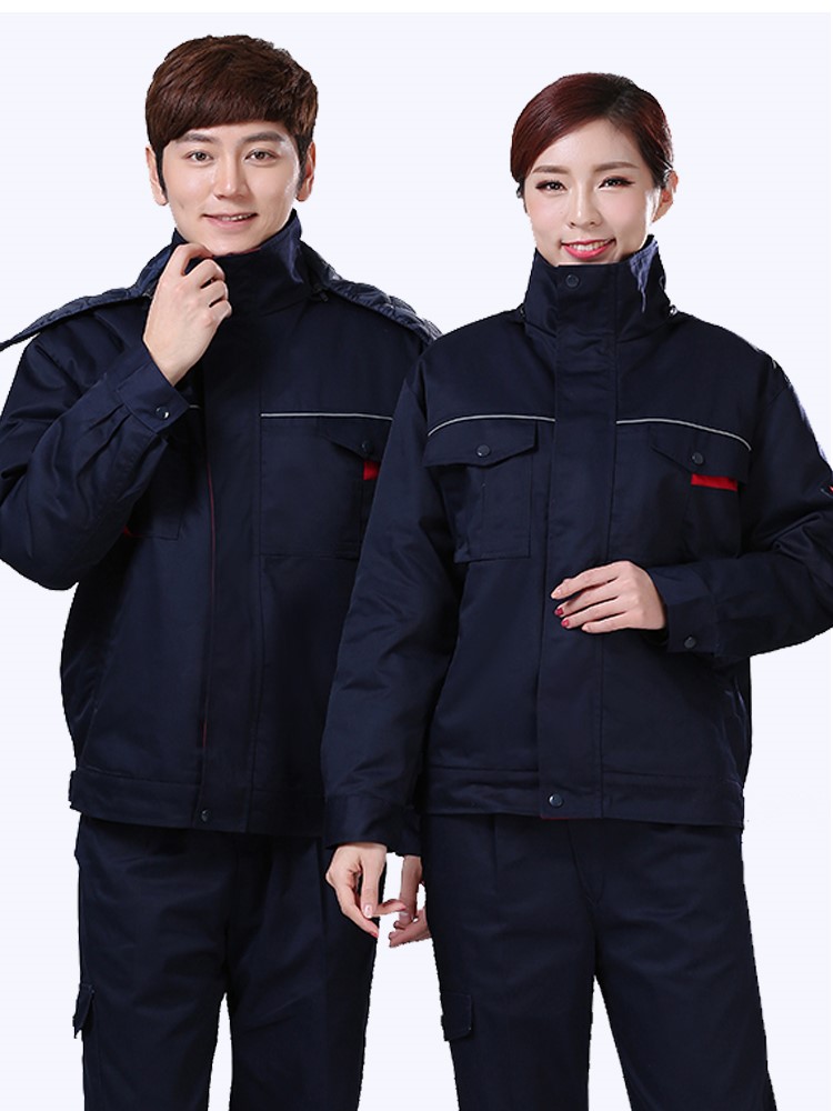 工作服棉衣冬季加厚防寒外套男棉袄冷库保暖棉服秋工装劳保服定制(图9)