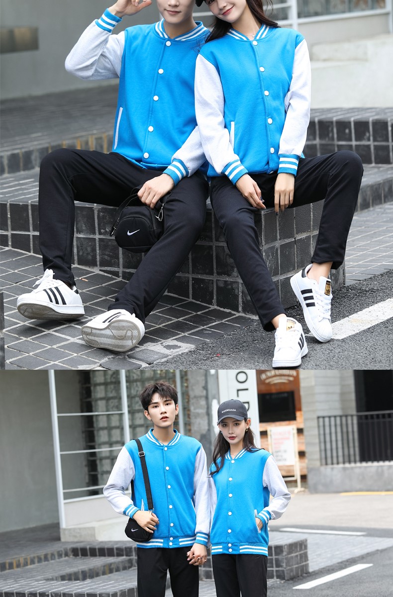 长袖立领卫衣定制酒店服务员工作服秋冬装加厚印logo超市卖场制服(图11)