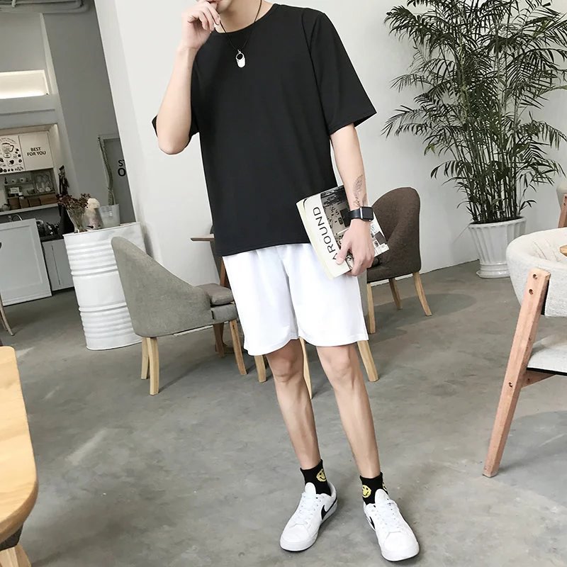 韩版学生班服定制短袖t恤印图五5分中袖宽松纯棉圆领毕业聚会服(图5)