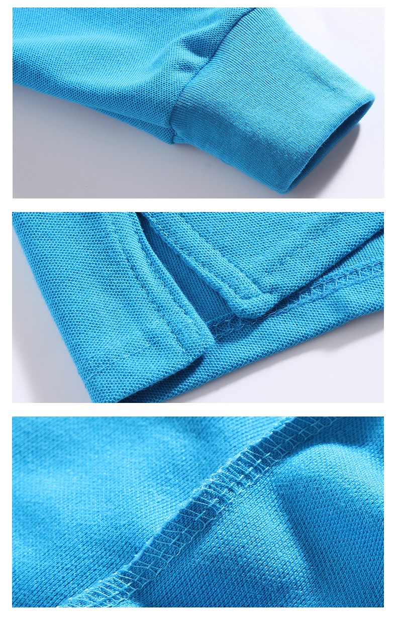 员工长袖工作服定制polo衫广告文化衫工衣定做t恤团队服印logo字(图12)