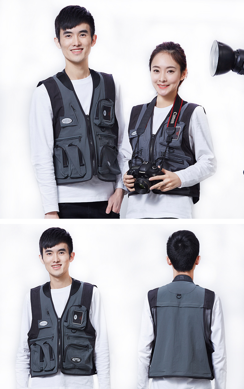摄影马甲定制印logo钓鱼婚庆广告户外多口袋导演背心志愿者工作服(图21)