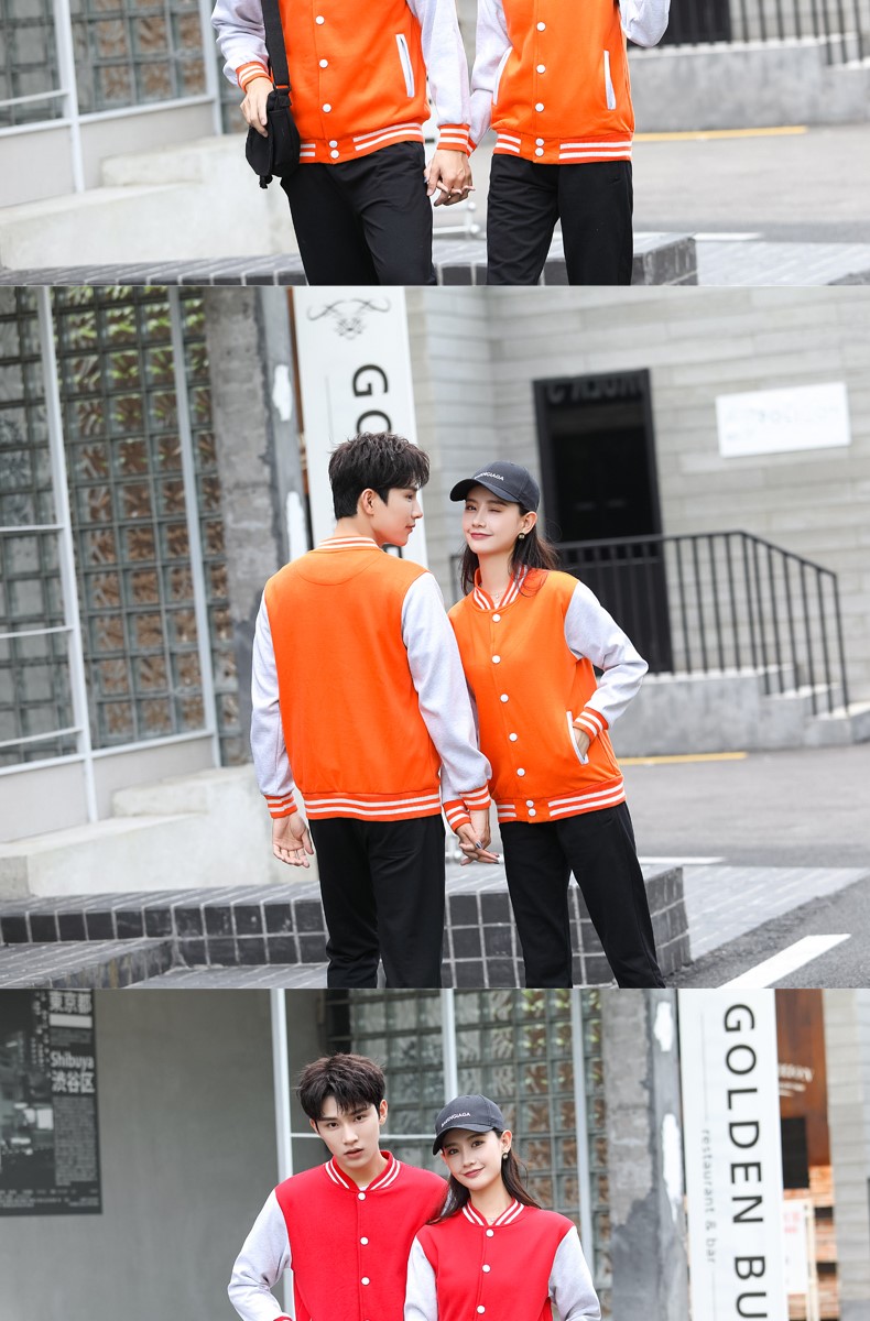 长袖立领卫衣定制酒店服务员工作服秋冬装加厚印logo超市卖场制服(图9)