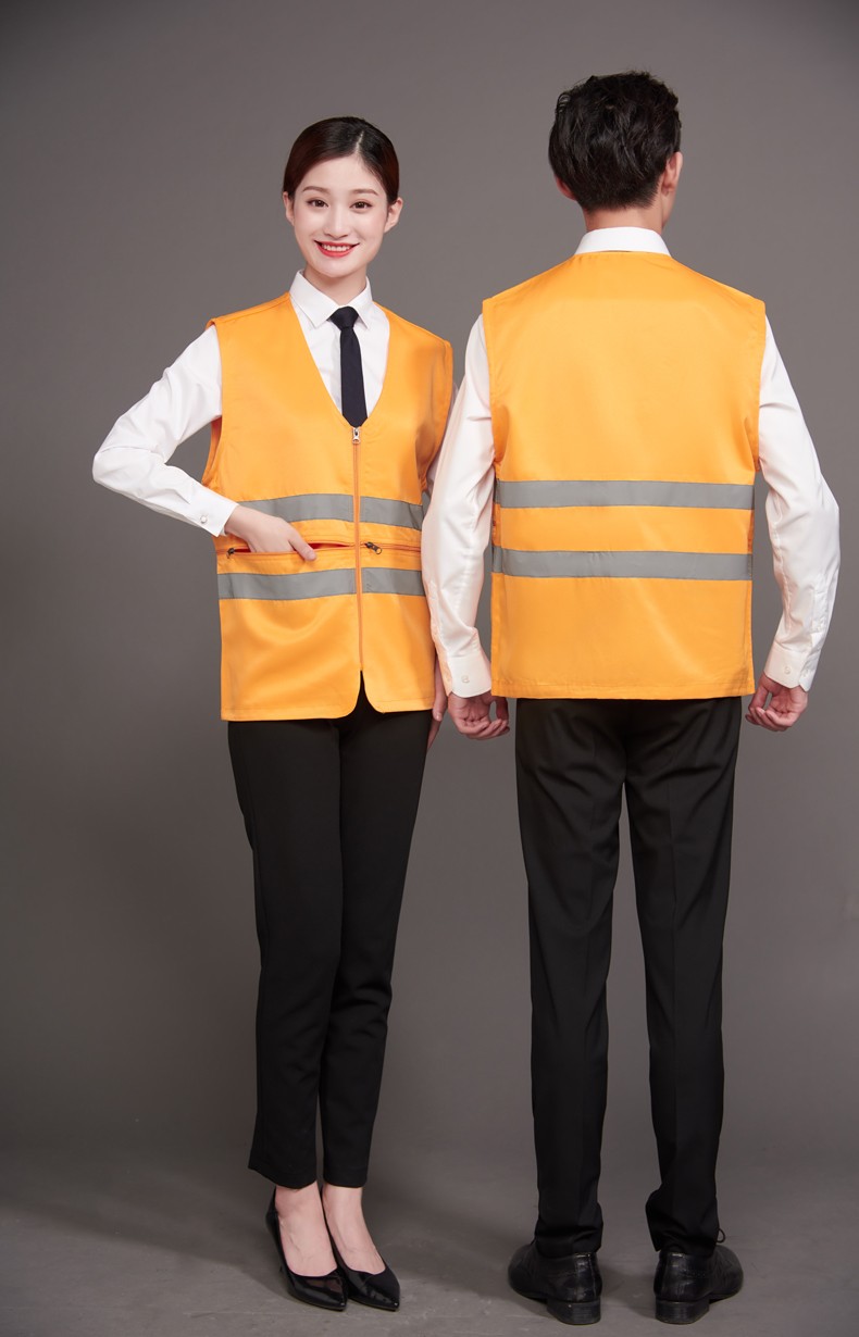 工作服马甲定制印LOGO建筑工程施工反光条安全背心外卖送餐员制服(图26)