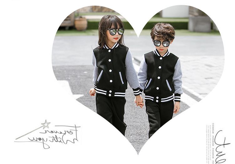 定制幼儿园亲子装2019冬季园服棒球服班服一家三口秋装团体服套装(图13)