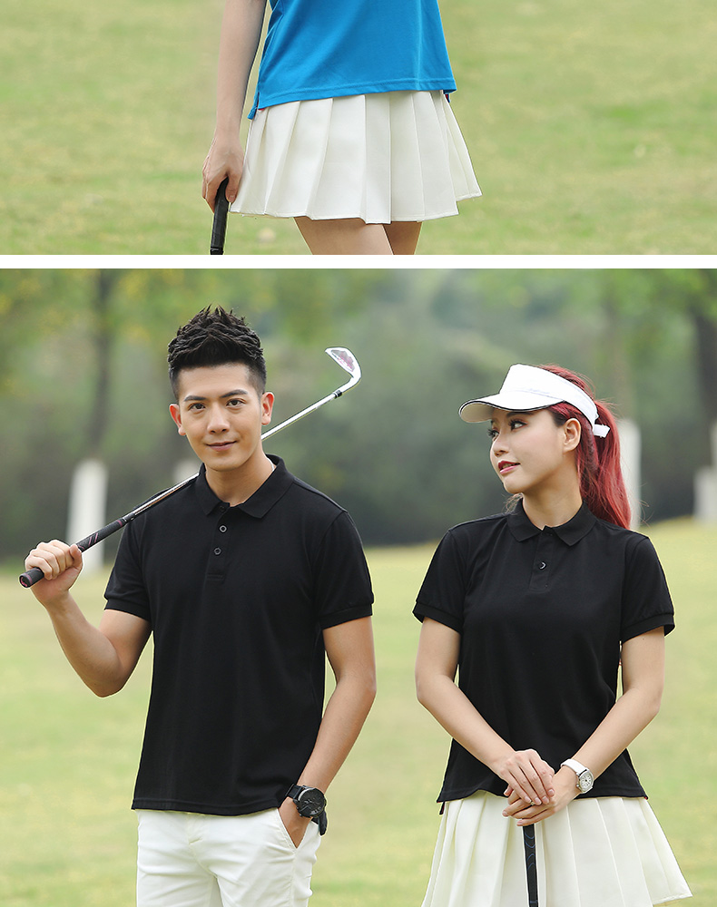 男士短袖t恤工作服春夏季男女装旅游团队服纯色polo衫团体服定制(图17)