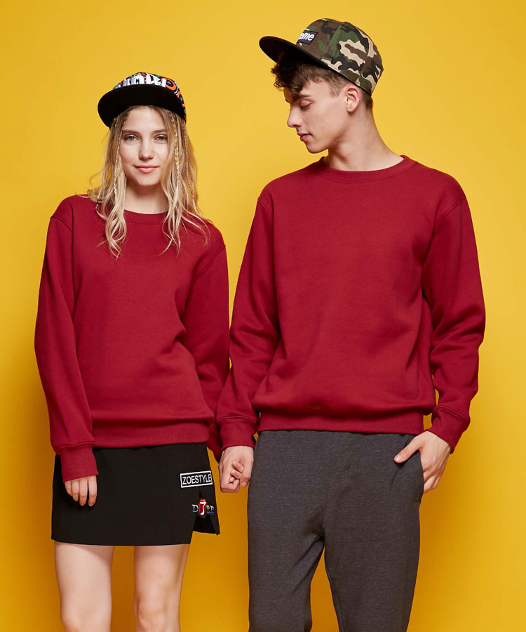 秋冬抓绒外套定做圆领卫衣团体工作服套头活动服装订制印LOGO绣标(图14)