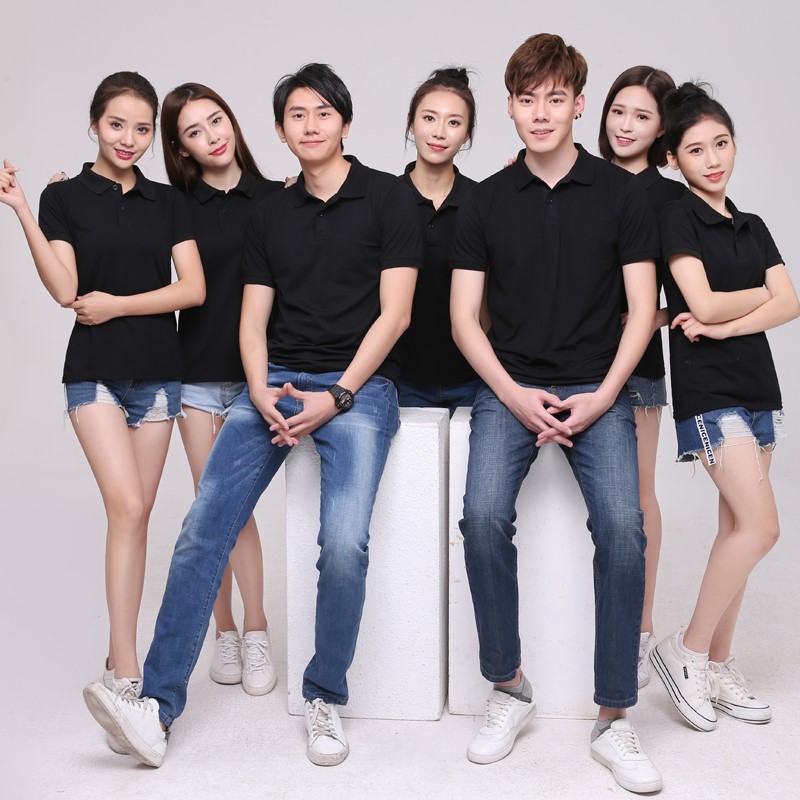 定制POLO衫广告文化衫定做短袖工作服班服翻领T恤印字LOGO团体服(图2)