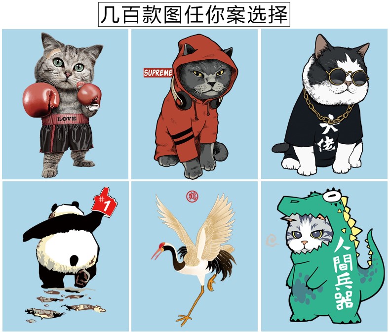 短袖t恤男中袖五分袖5分袖半袖半截袖潮流宽松学生白色纯棉夏装丅(图6)