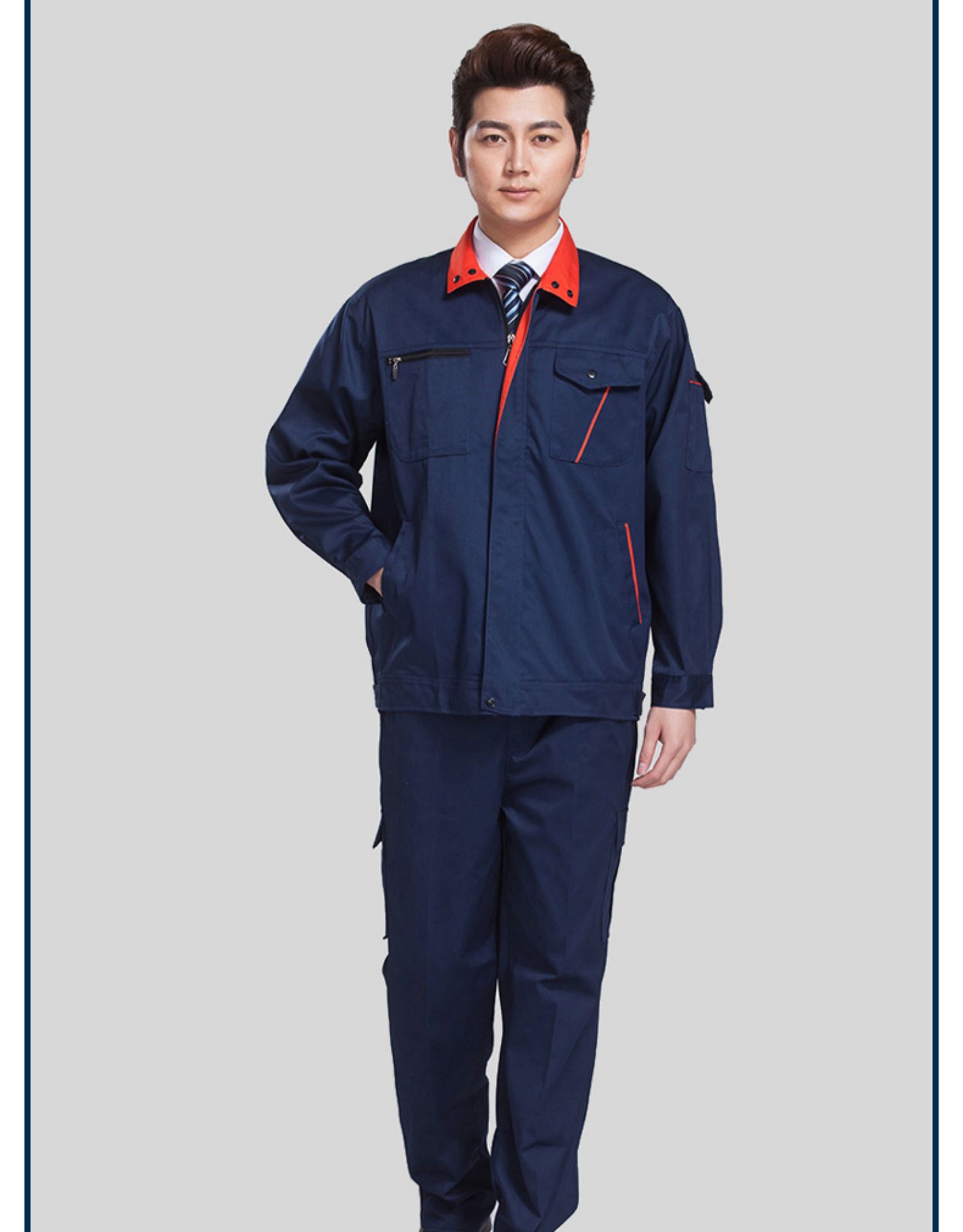 防静电工作服套装男长袖内含进口导电丝石化电子加油站工装工厂(图8)