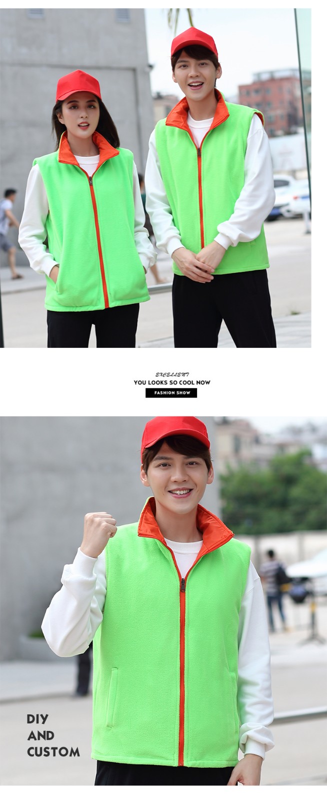 义工志愿者马甲定制印logo公益活动工作服男女宣传广告双面马甲(图13)