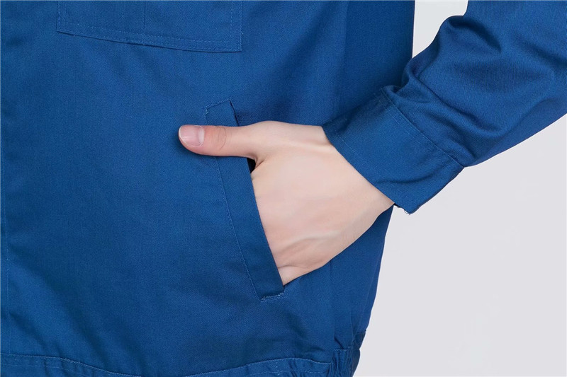 长袖工作服套装男定制印字团购春秋工装车间厂服耐磨汽修服劳(图9)