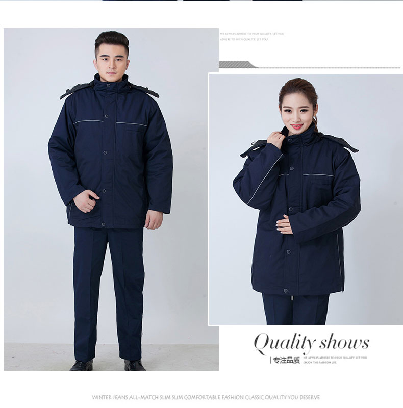 冬季工作服加厚保暖套装男棉衣棉袄上衣劳保服汽修服工厂车间定制(图9)